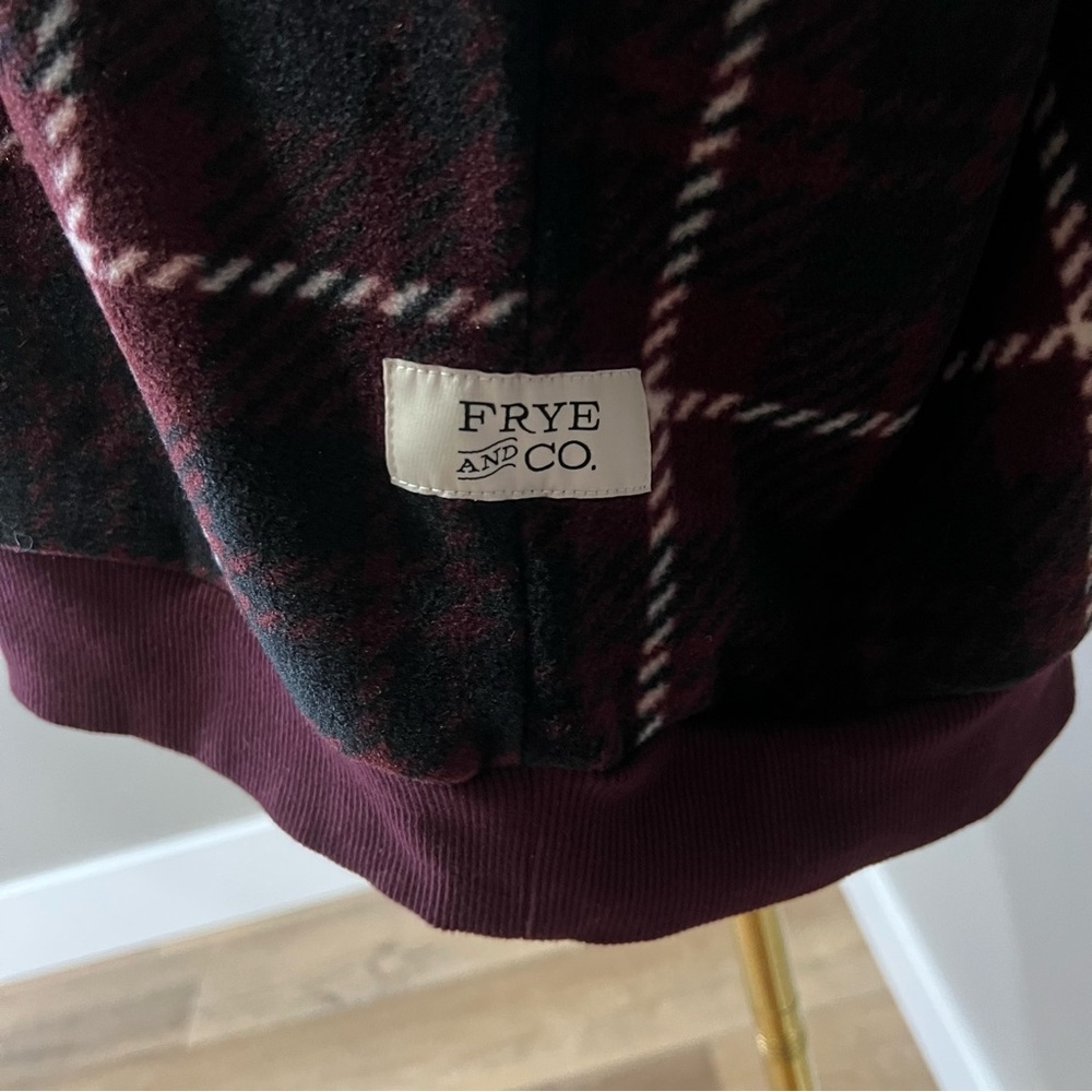 FRYE & CO Plaid Fleece Quarter Zip Pullover Size XXL - Picture 3 of 9